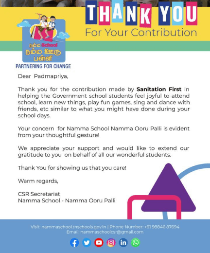 CSR Secretariat - Namma School - Namma Ooru Palli
